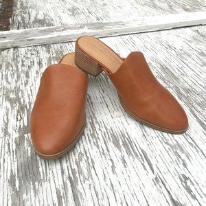 Gibson & Latimer Joury Leather Block Heel Mules